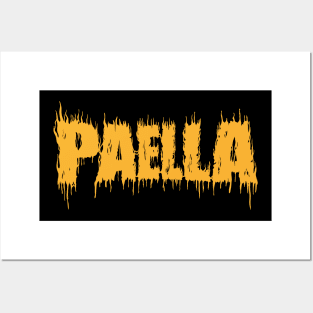 paella yellow Posters and Art